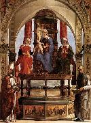 Ercole de Roberti, Madonna with Child and Saints